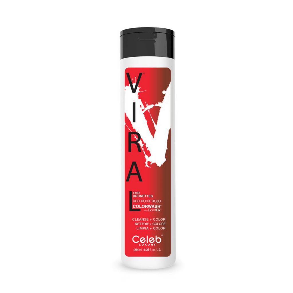 Red FOR BRUNETTES,Viral Colorwash Schampo, Celeb Luxury