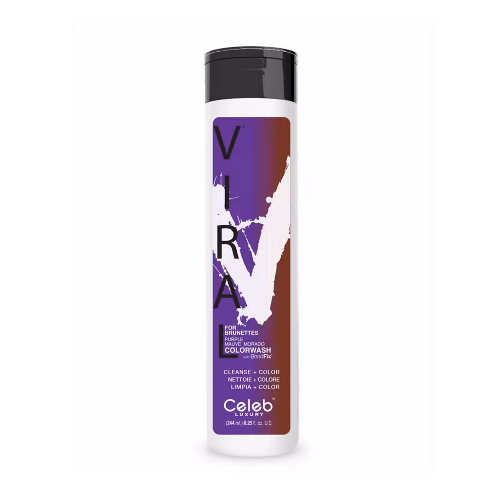 Purple FOR BRUNETTES,Viral Colorwash Schampo, Celeb Luxury