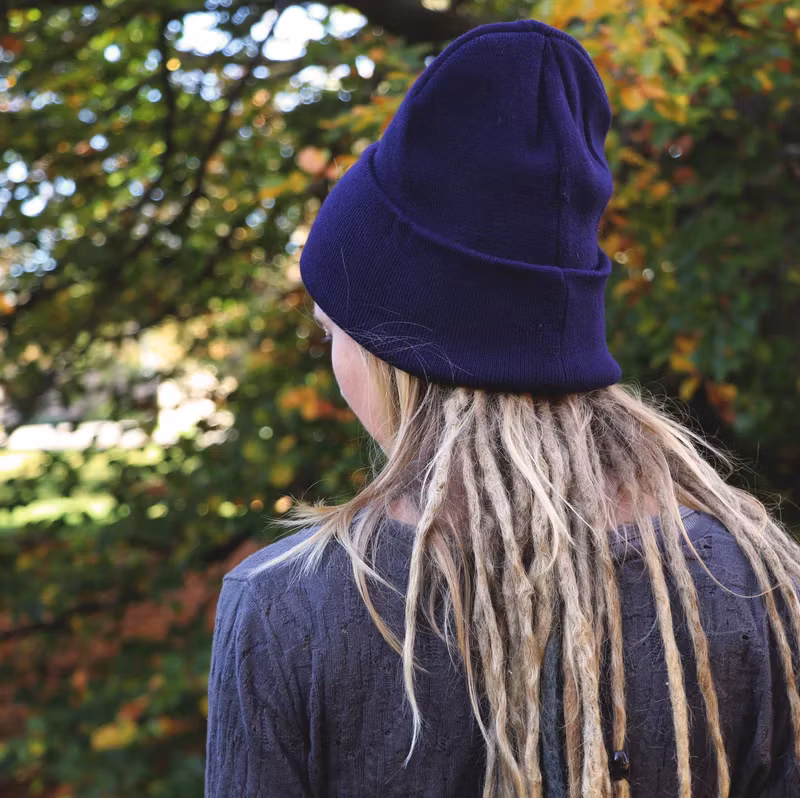 Slouchy Satinlined Beanie - Raw Roots