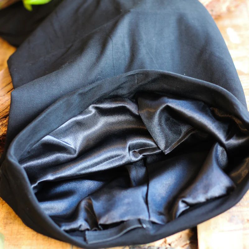 Satin Lined Headband and Sleep Tube- Raw Roots