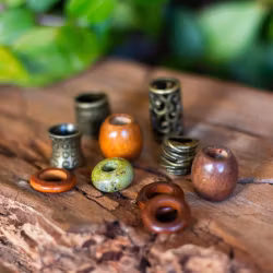 Bronze Accents Dreadlock Jewellery-Raw Roots