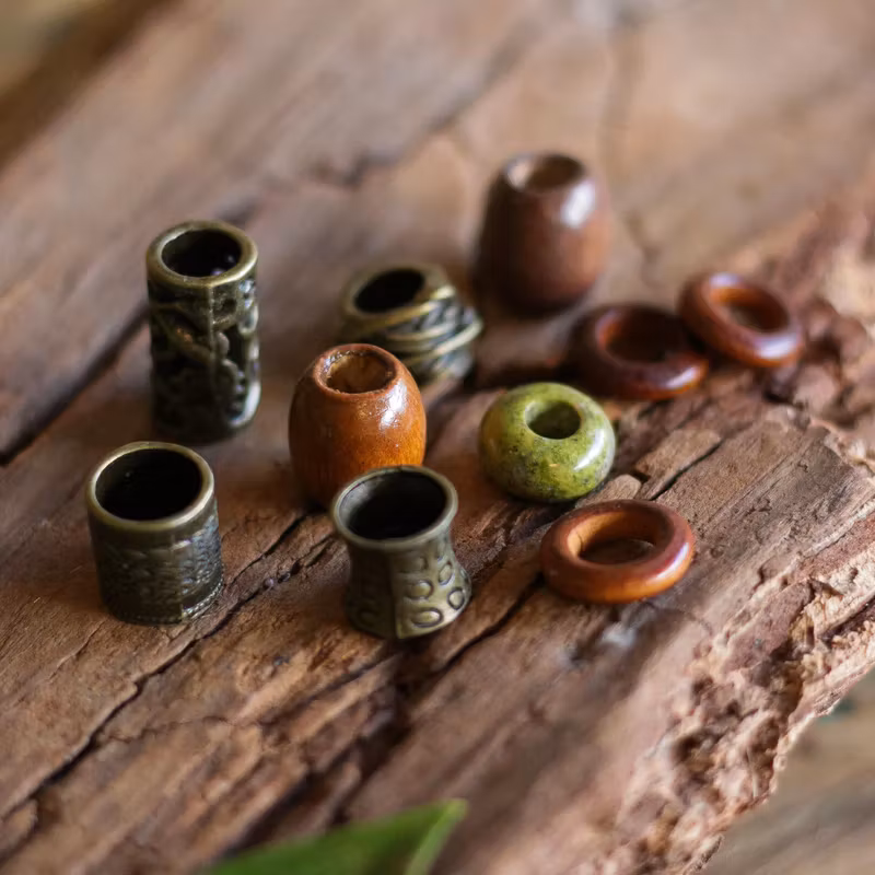 Bronze Accents Dreadlock Jewellery-Raw Roots