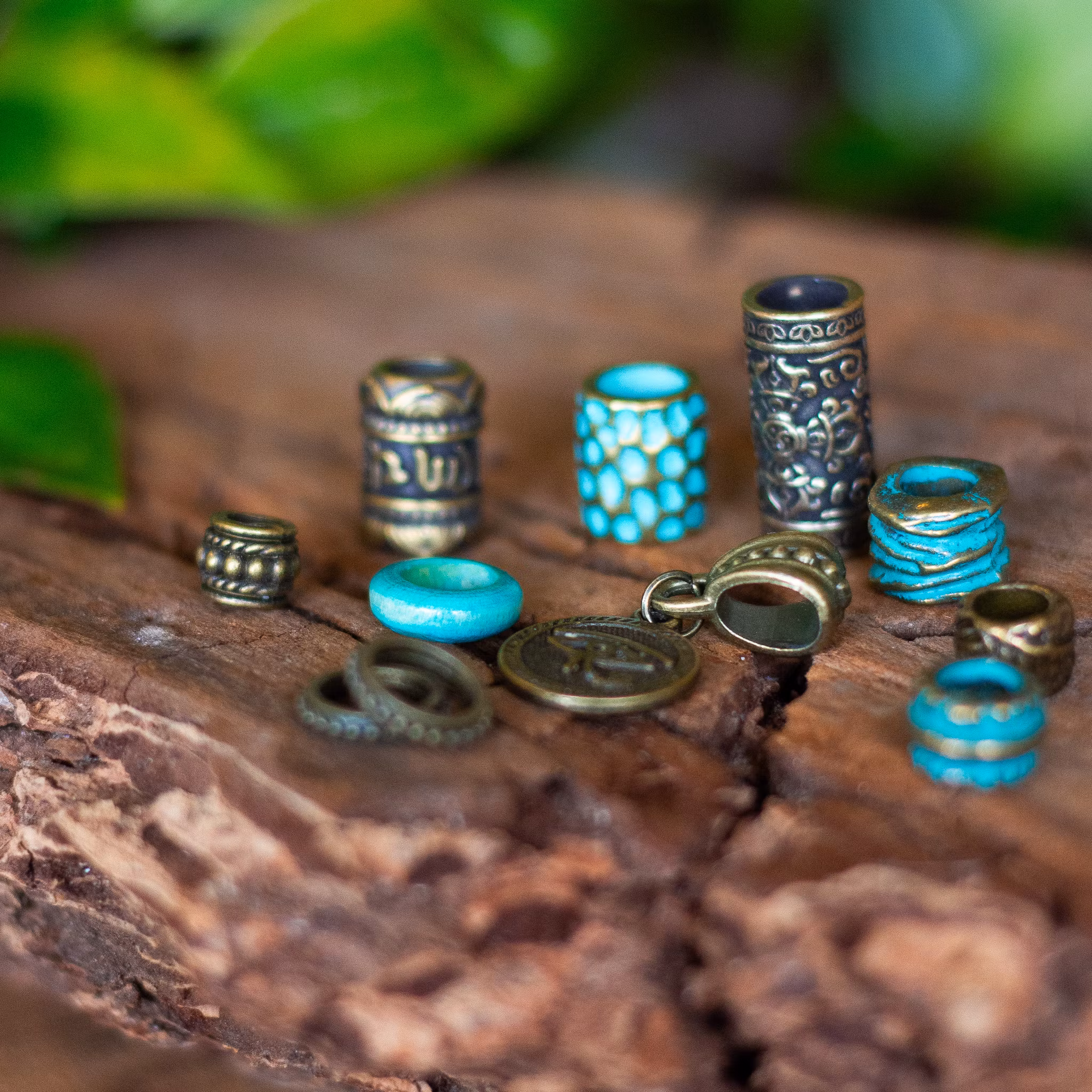 Oriental Mysique Dreadlock Bead Set-Raw Roots
