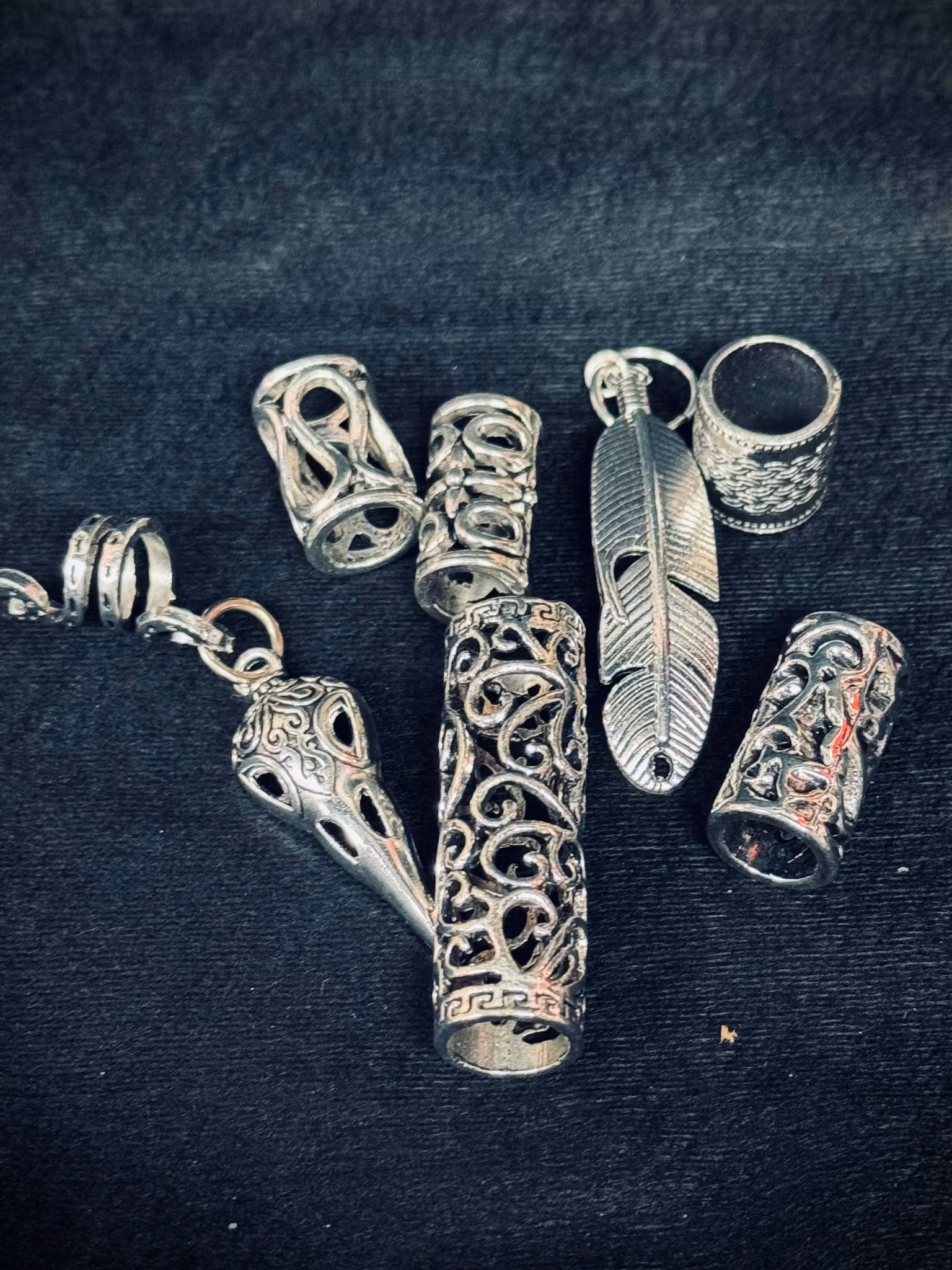 Ravens Nest Dreadlock Jewelery Set-Raw Roots