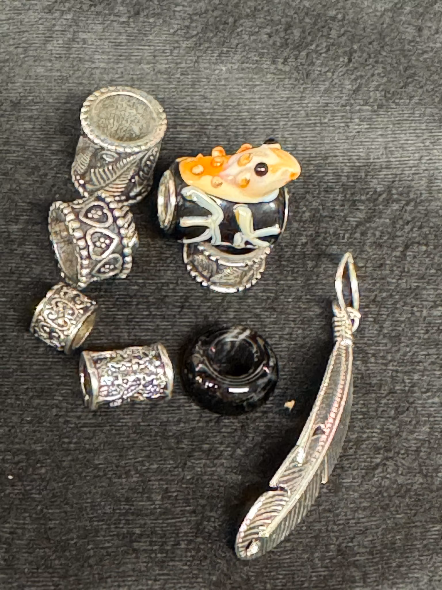 Rain Forest Dreadlock Jewelery Set-Raw Roots