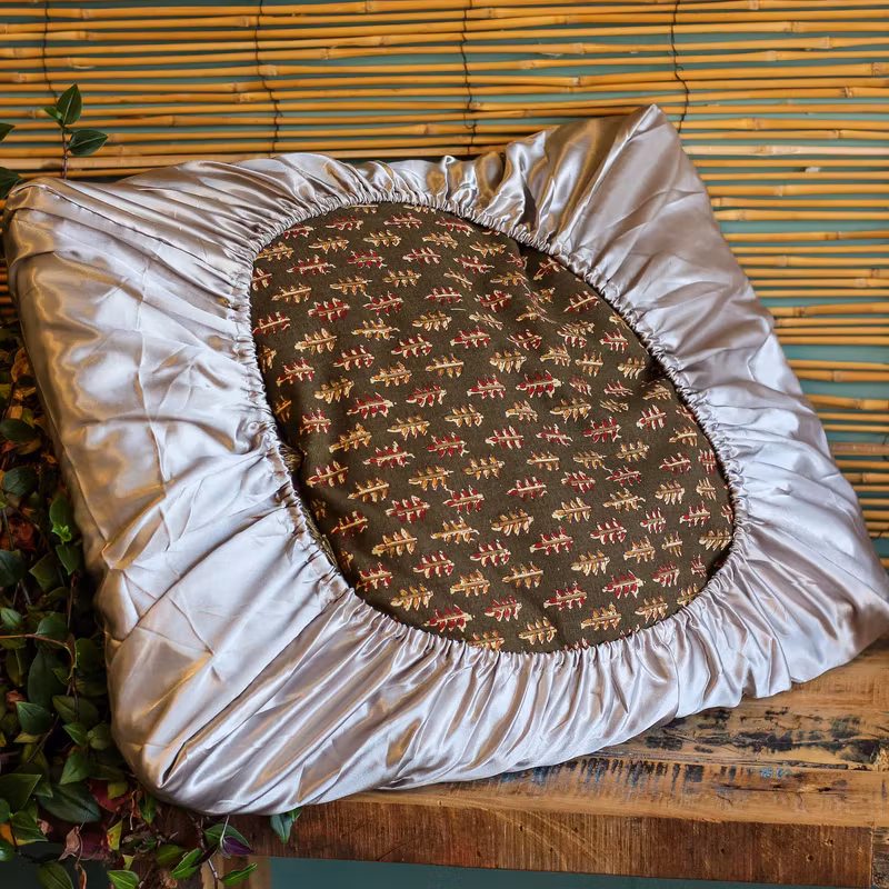 Satin Pillow Case Cover- Raw Roots