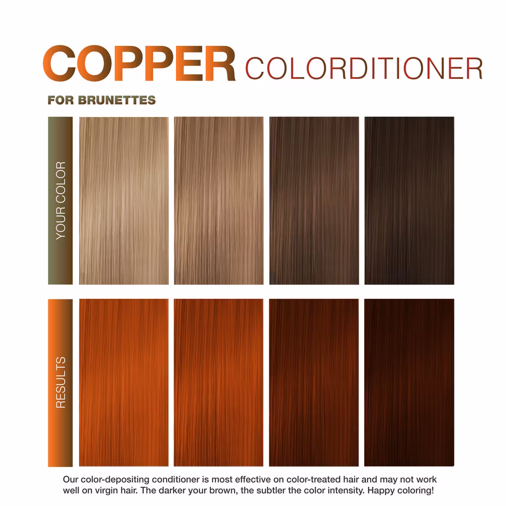 Copper FOR BRUNETTES,Viral Colorditioner, Celeb Luxury