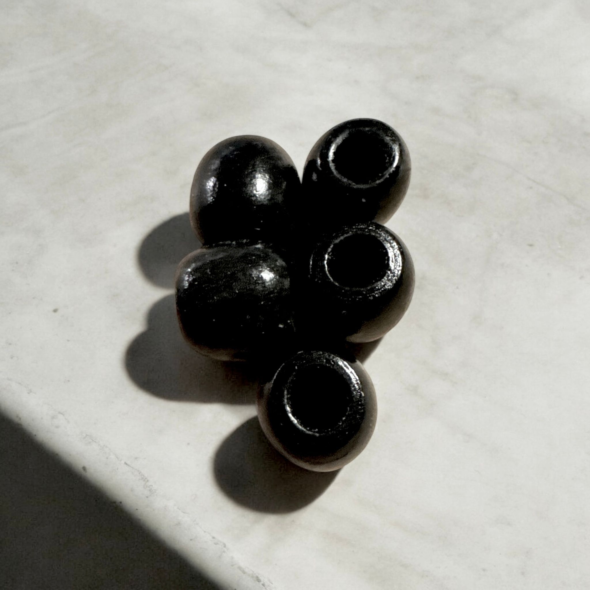 Robusta Svarta Träpärlor