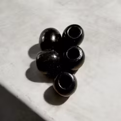 Robusta Svarta Träpärlor