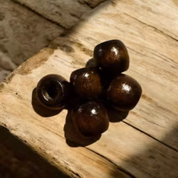 Robusta Mörkbruna Träpärlor