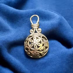 Silverlegerad Rundformig Pendant