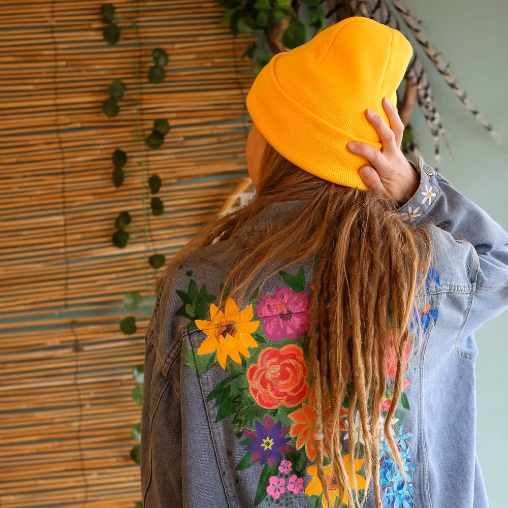 Slouchy Satinlined Beanie - Raw Roots