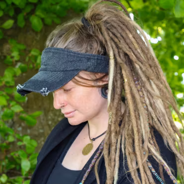 Vintage Denim Sun Visor Cap -Keps- Raw Roots