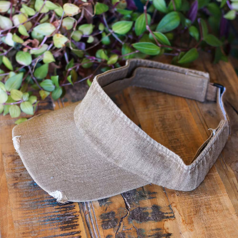 Vintage Denim Sun Visor Cap -Keps- Raw Roots