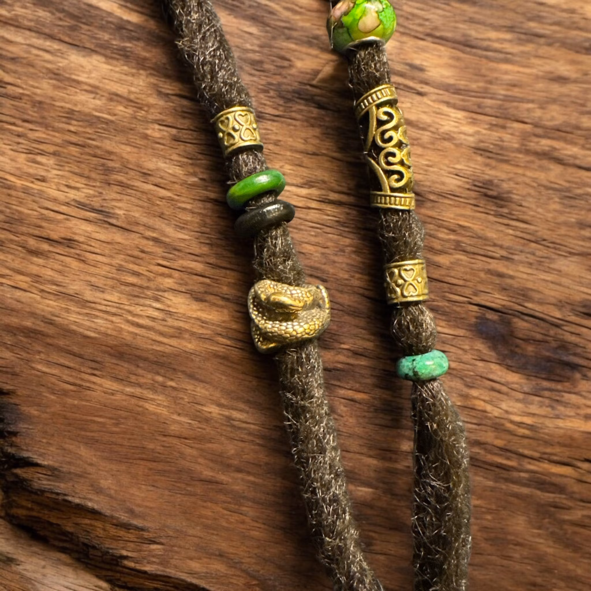 Snake Bead Set Dreadlock Jewellery