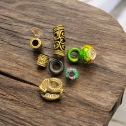 Snake Bead Set Dreadlock Jewellery