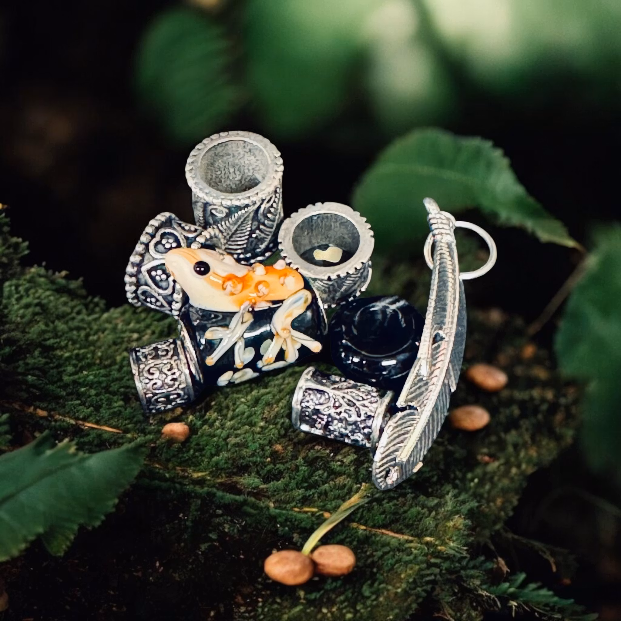 Rain Forest Dreadlock Jewelery Set-Raw Roots