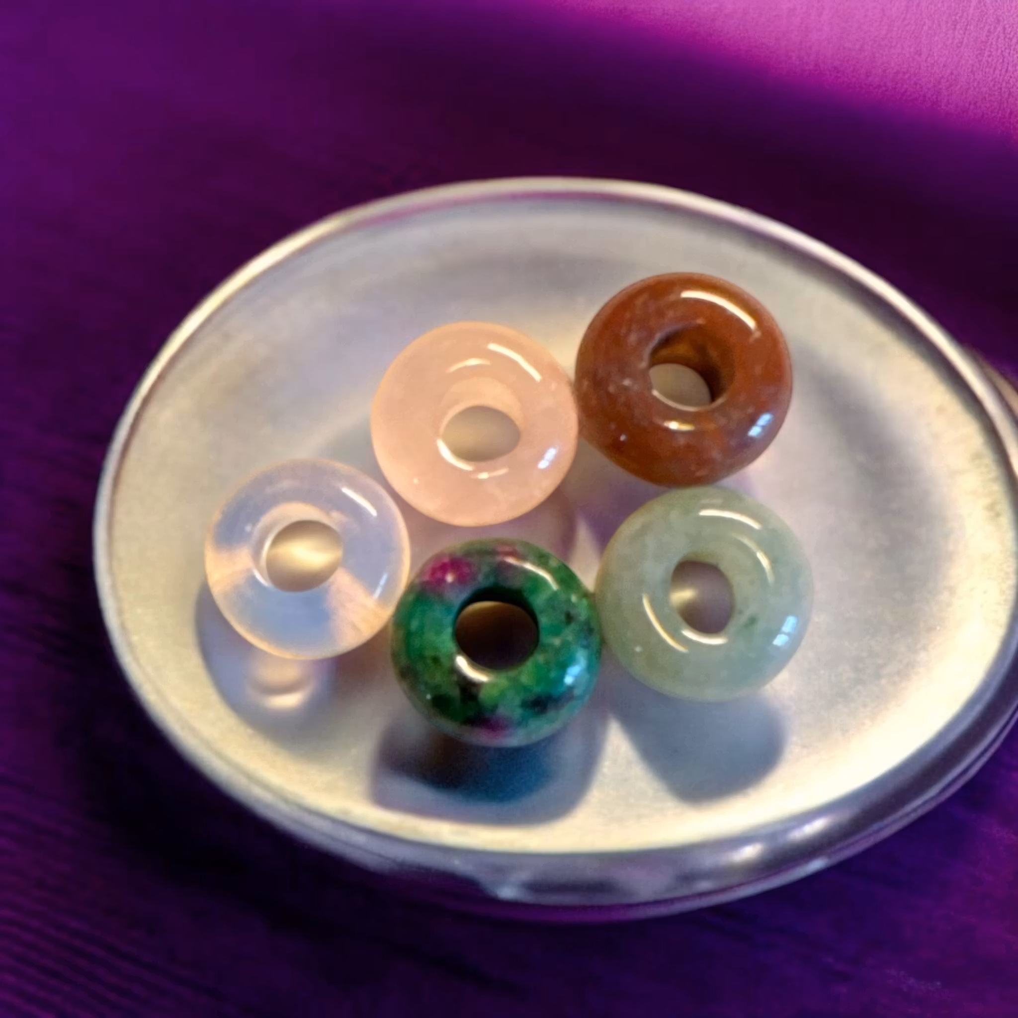 SPIRITUELL HEALING äkta stenar set om 5