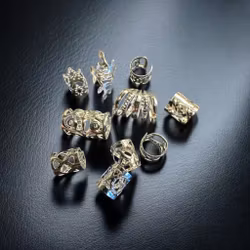 Silver Dream Dreadlock Cuff Set 7-10mm