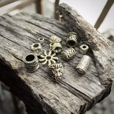 Lion Dread Pearl Mix Silver Dreadlock Jewellery