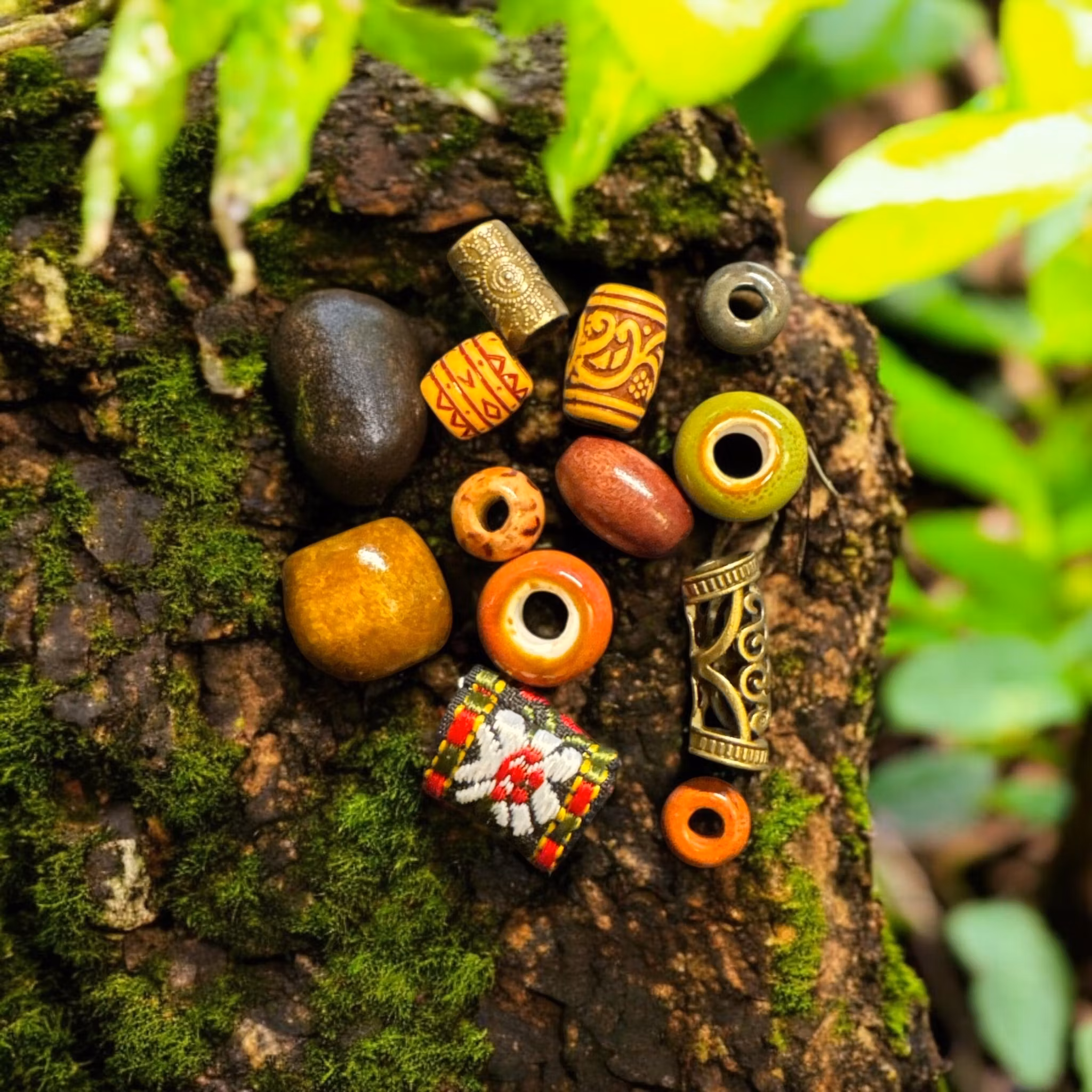 Tropical Dread Bead Set