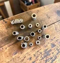 Small Silver Dread Bead Jewellery