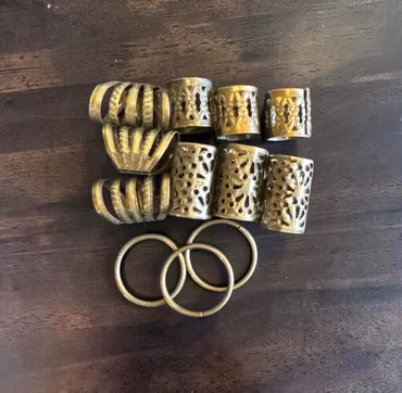 Bronze Dread Cuff Set 8-10mm