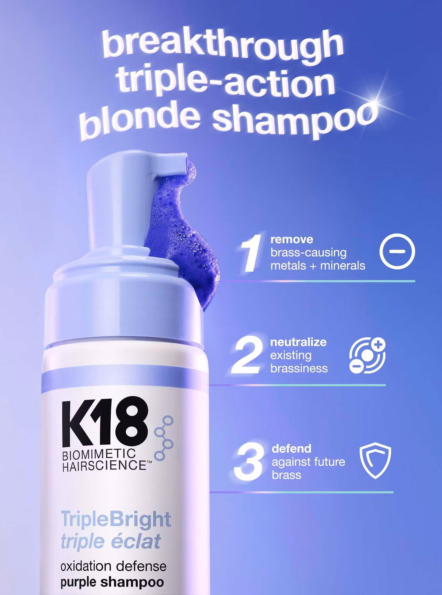 TripleBright Oxidation Defense Purple Shampoo