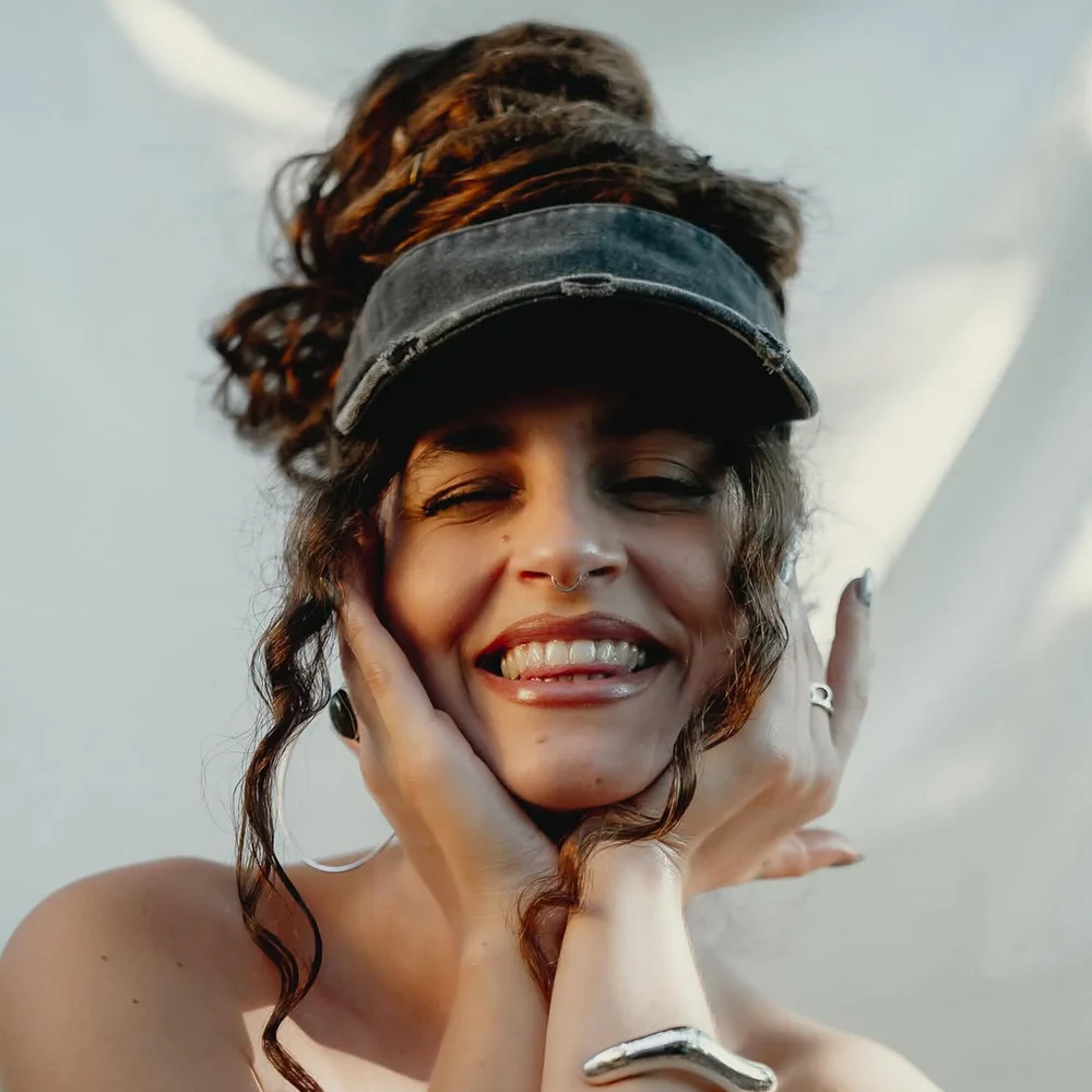 Dreadlock Denim Sun Visor -Keps- Raw Roots