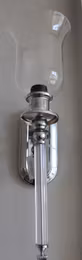 Vägglampa i krom 55 cm hög