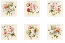 Coasters 6-p Marche Fleurs
