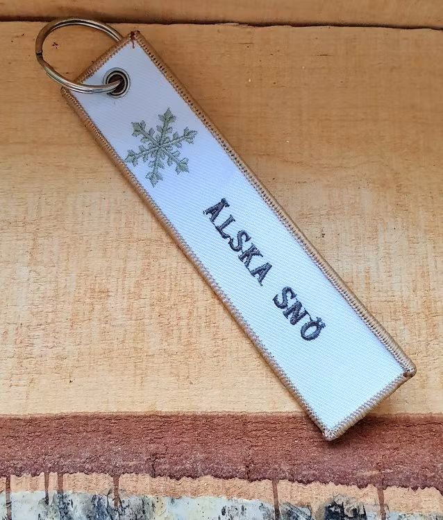 Älska snö Nyckelring/Tag