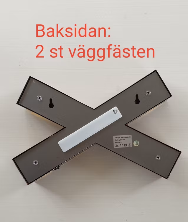 Ledkrysslampa vintage