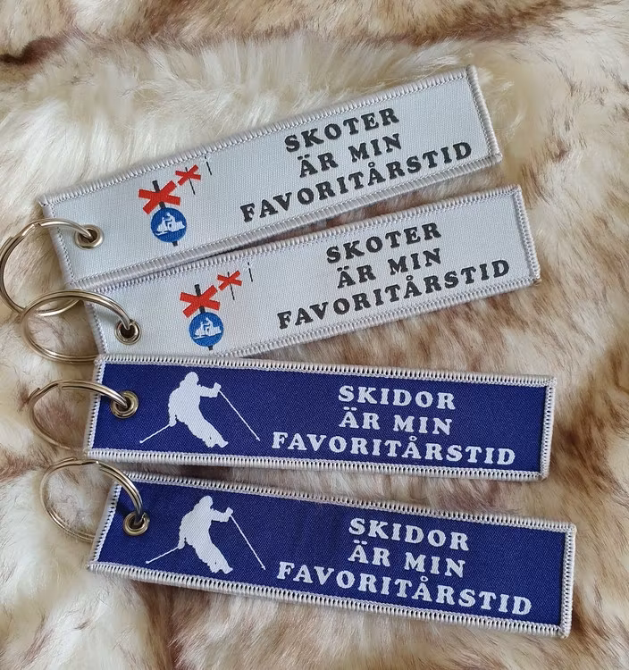 Skoter är min favoritårstid Nyckelring/tag