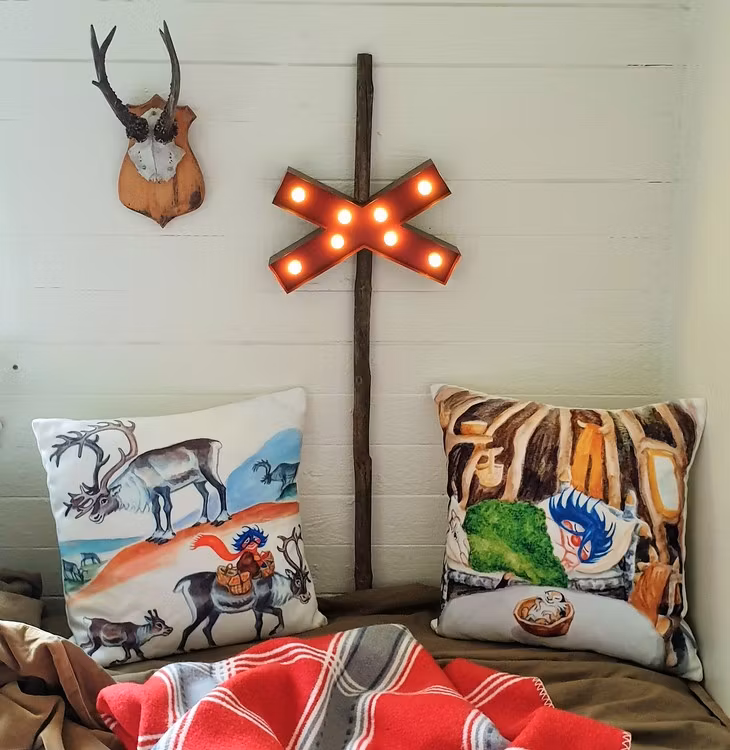 Ledkrysslampa vintage