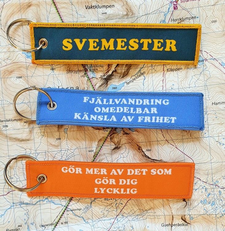 Gör mer av det som gör dig lycklig  Nyckelring/tag