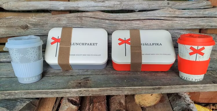 Ekologisk bambumugg -Älska Snö