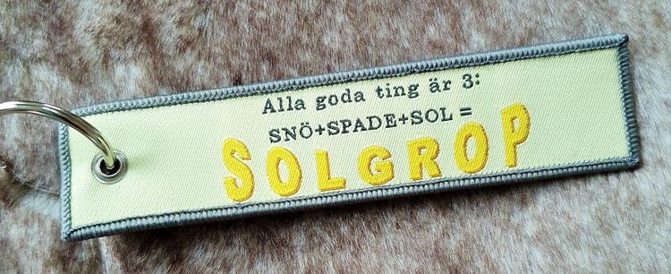 SOLGROP  Nyckelring/tag