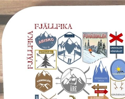 Fjällfika- Bricka