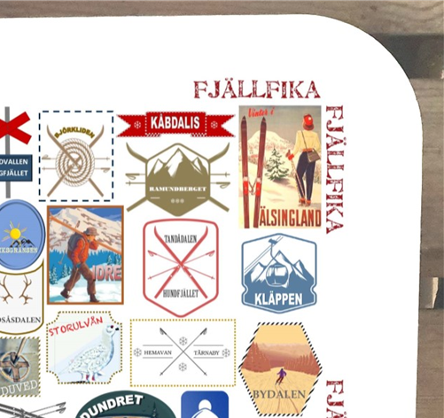 Fjällfika- Bricka