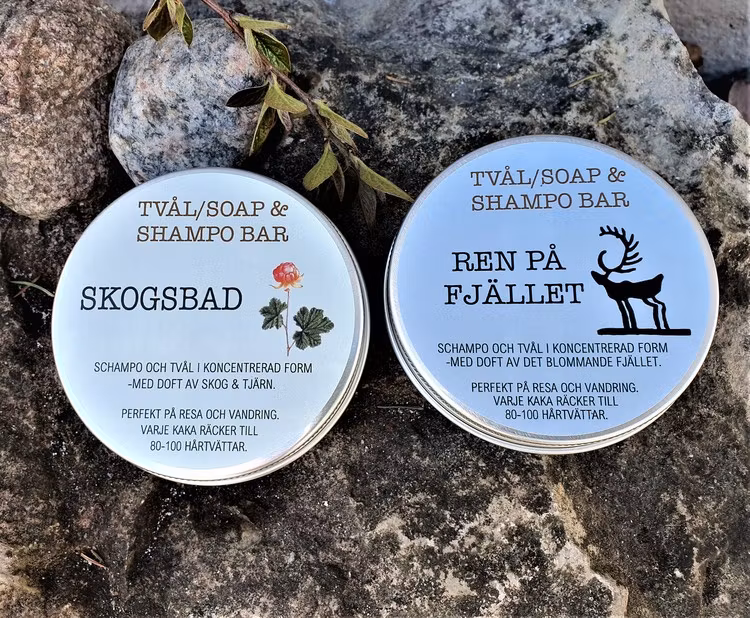 Skogsbad - Tvål & Schampo kaka i ask