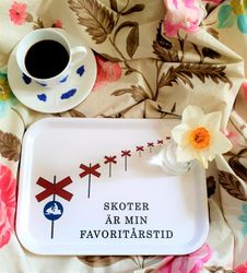 Skoter är min favoritårstid - Bricka