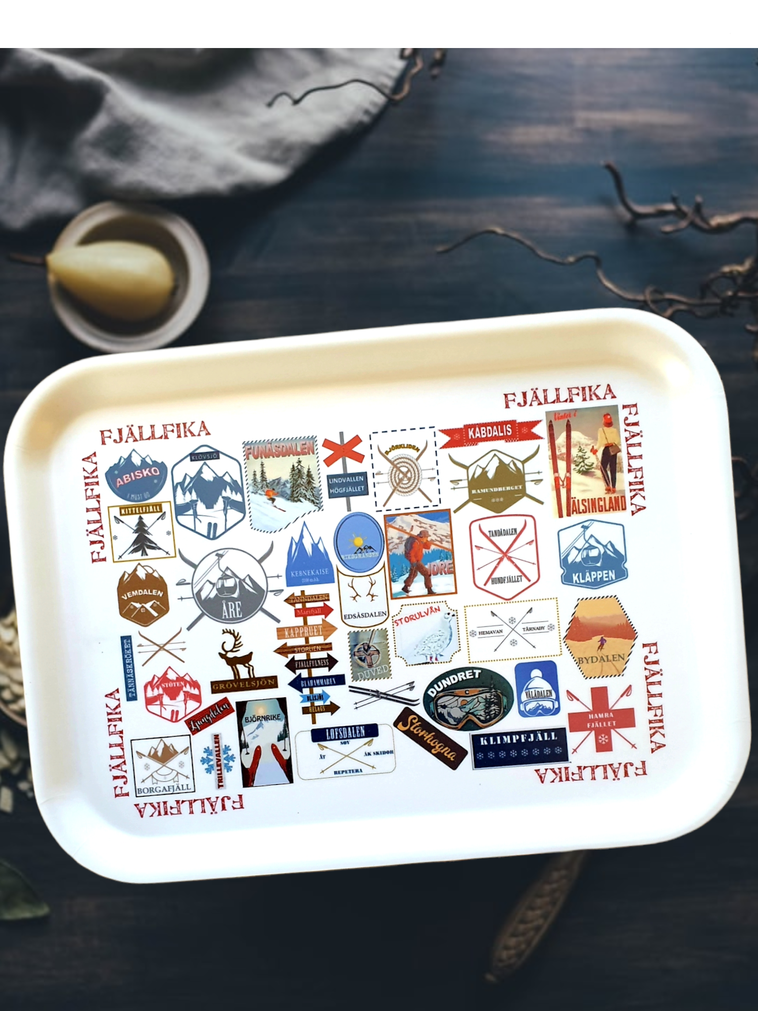 Fjällfika- Bricka