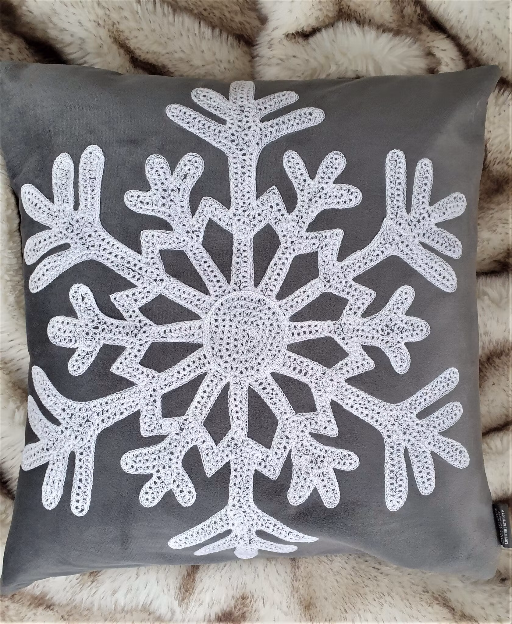 Broderad Stor snöflinga