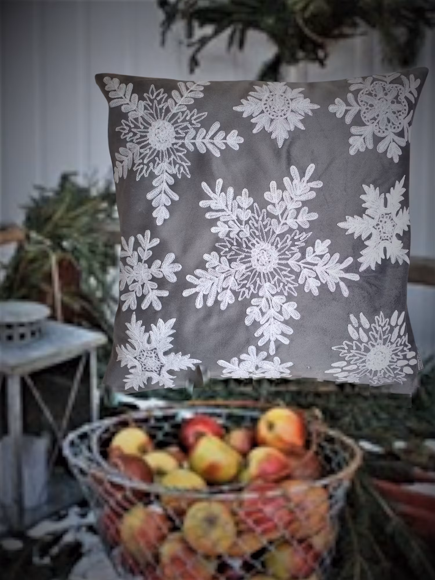 Broderade Iskristaller