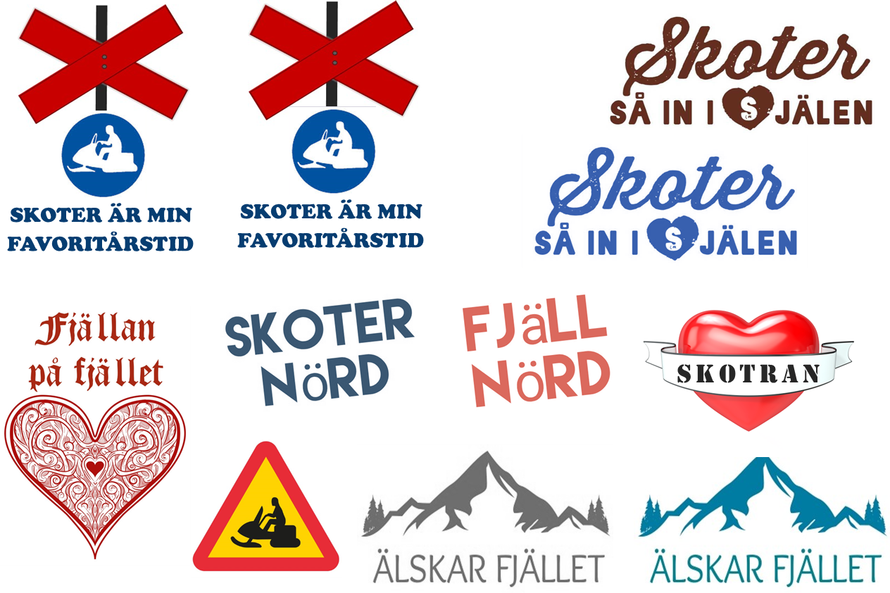 Gnuggisar /tillfälliga tatueringar - Skoter