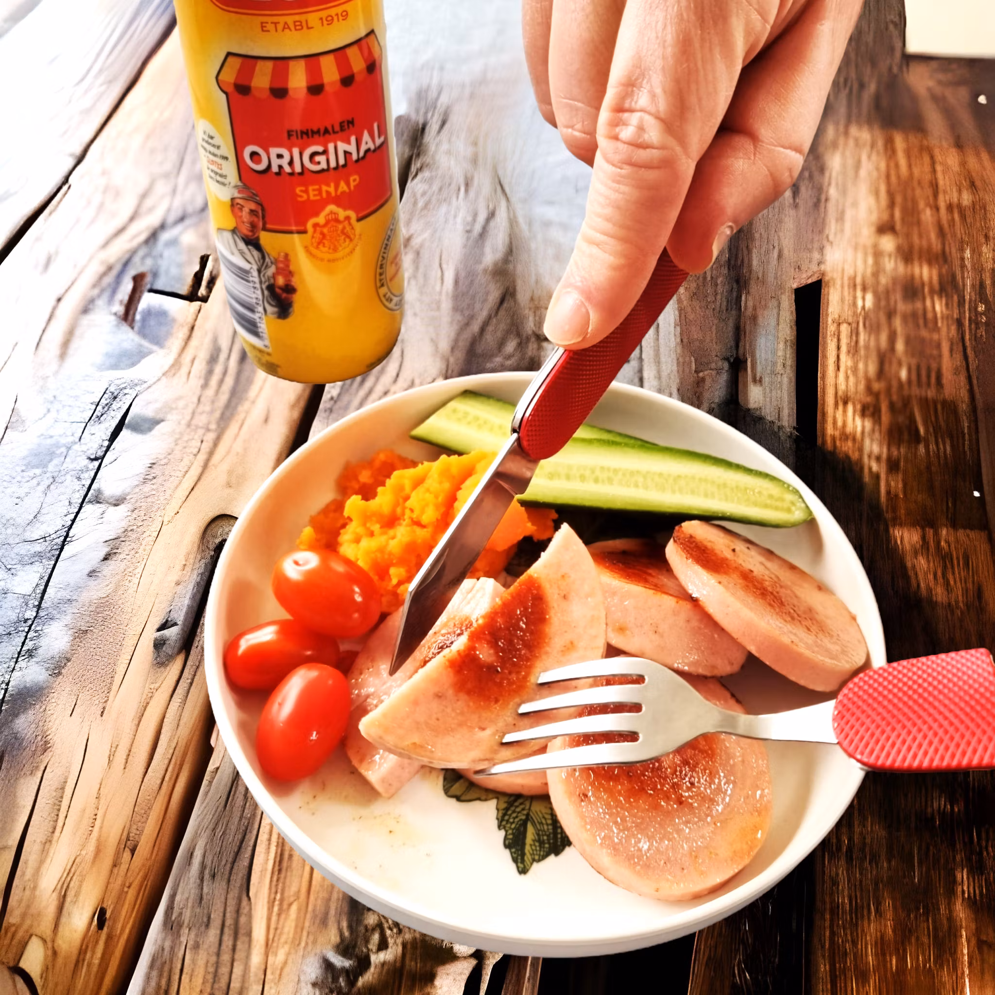 Multibestick, rött