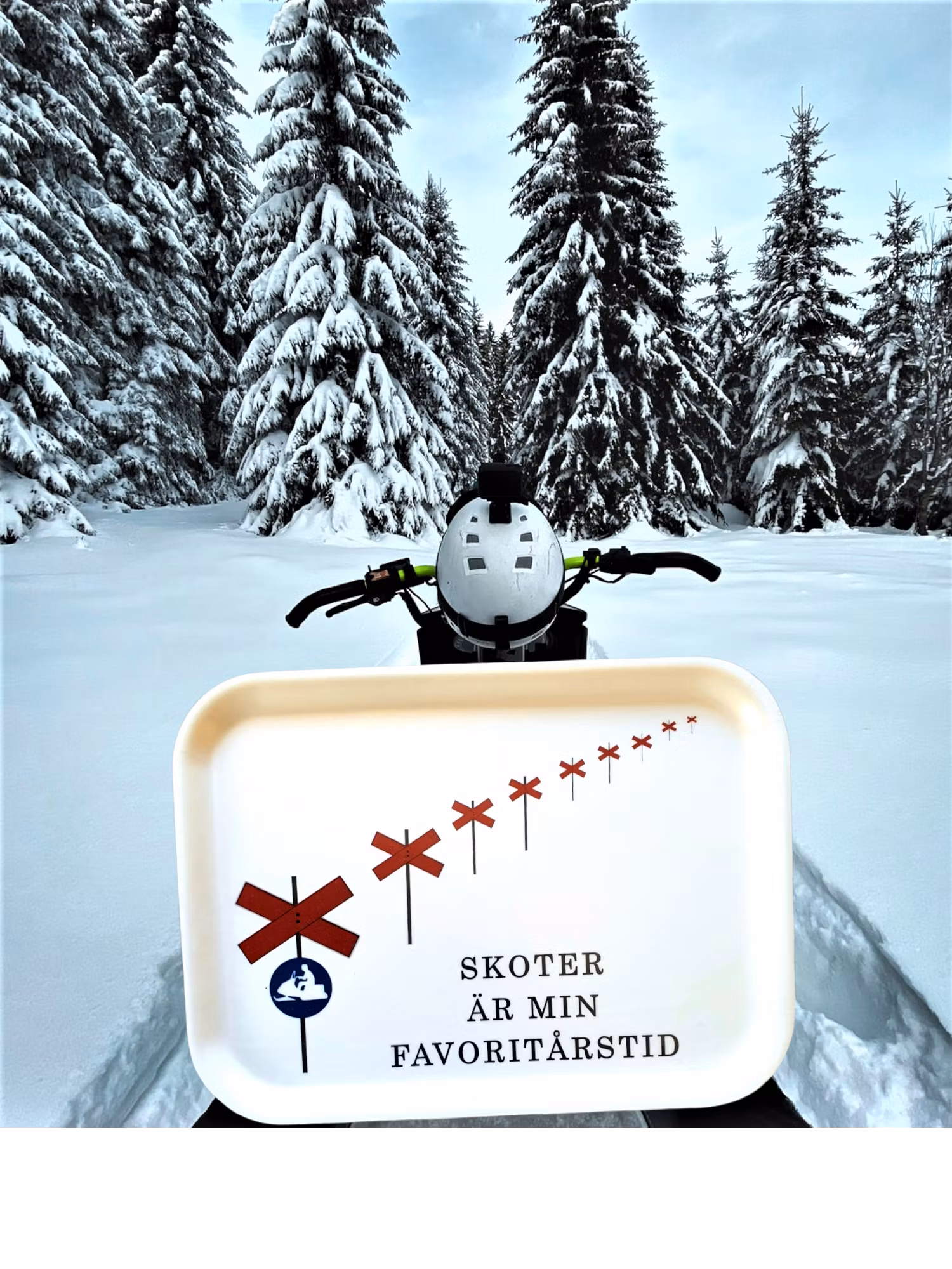 Skoter är min favoritårstid - Bricka