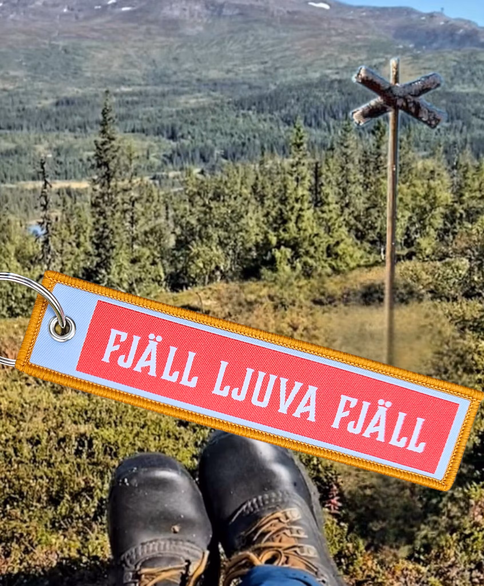 Fjäll ljuva fjäll Nyckelring/Tag