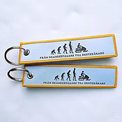 Från Neandertalare till skoteråkare - Nyckelring/tag